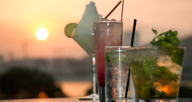 Sunset Sip at Vista Bar and Terrace, InterContinental Dubai Festival City 